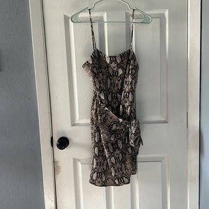 Snake print dress